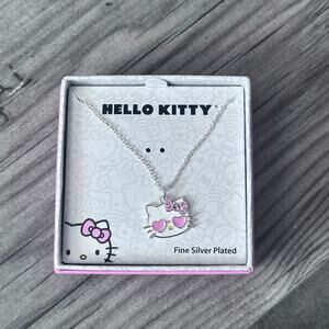 Hello kitty sanrio pink white sunglasses pendant necklace